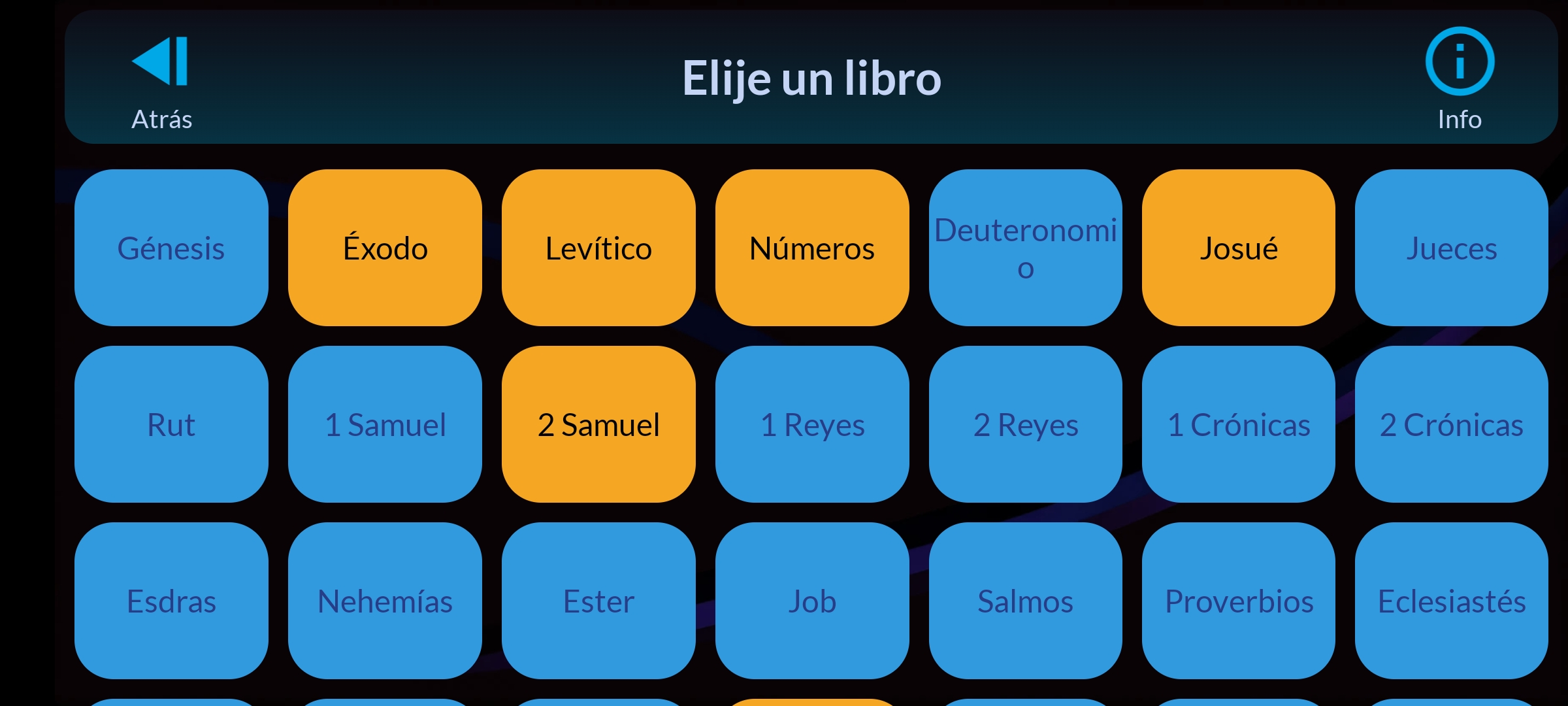 Selección de libros bíblicos